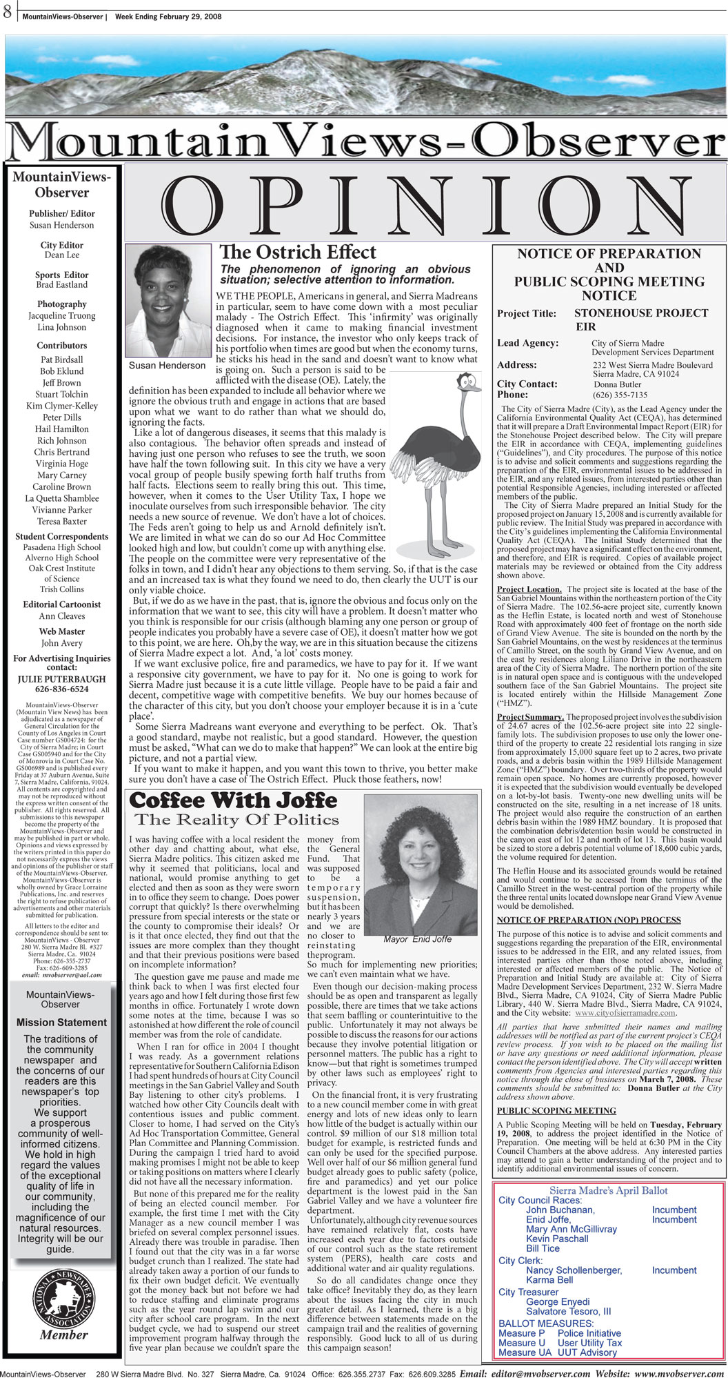 newspaper page