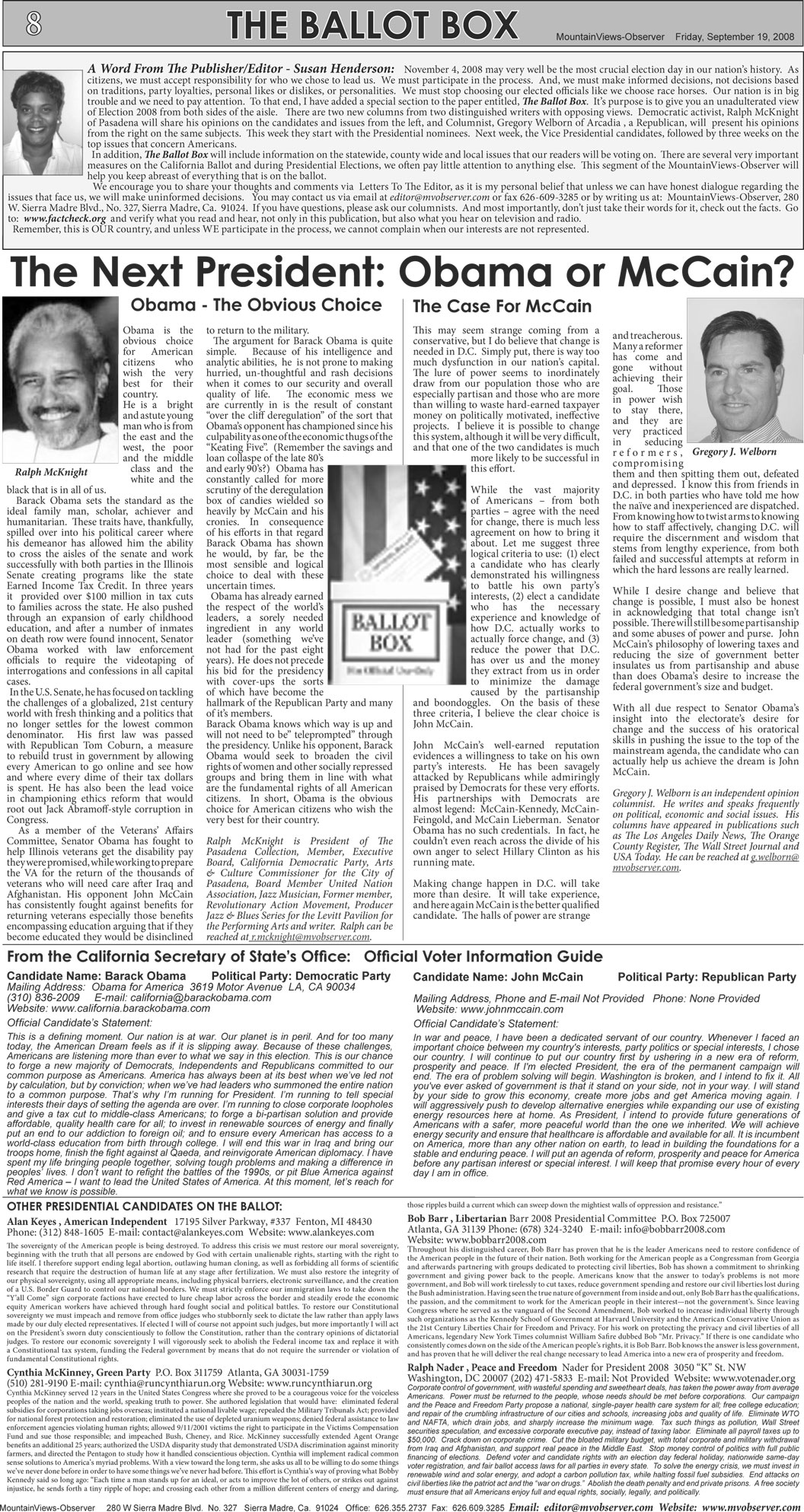 newspaper page