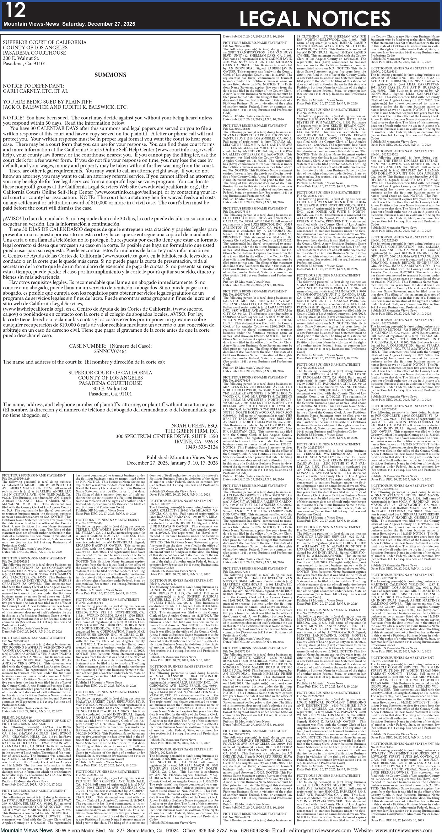 MVNews this week:  Page 12