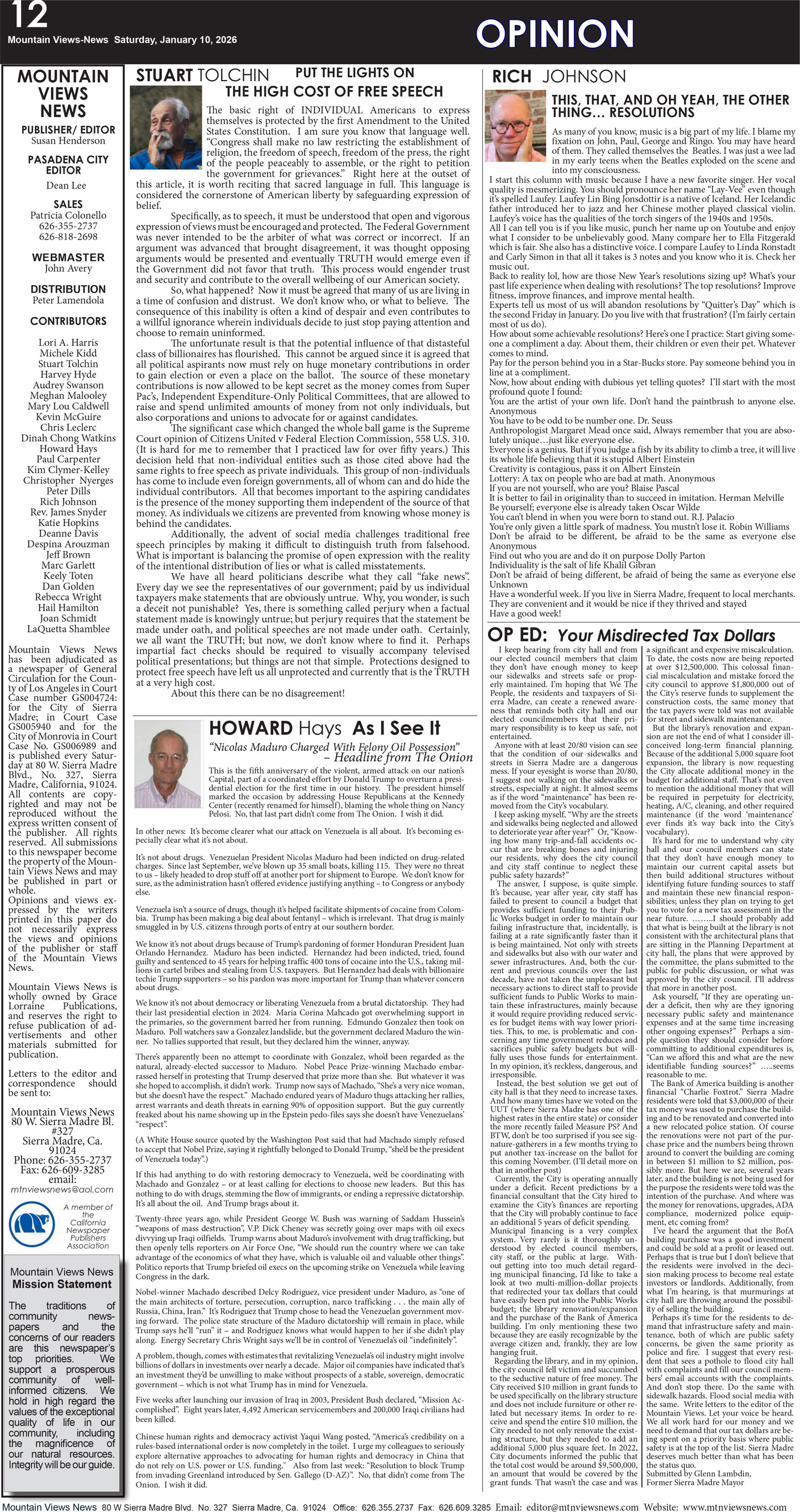 MVNews this week:  Page 12