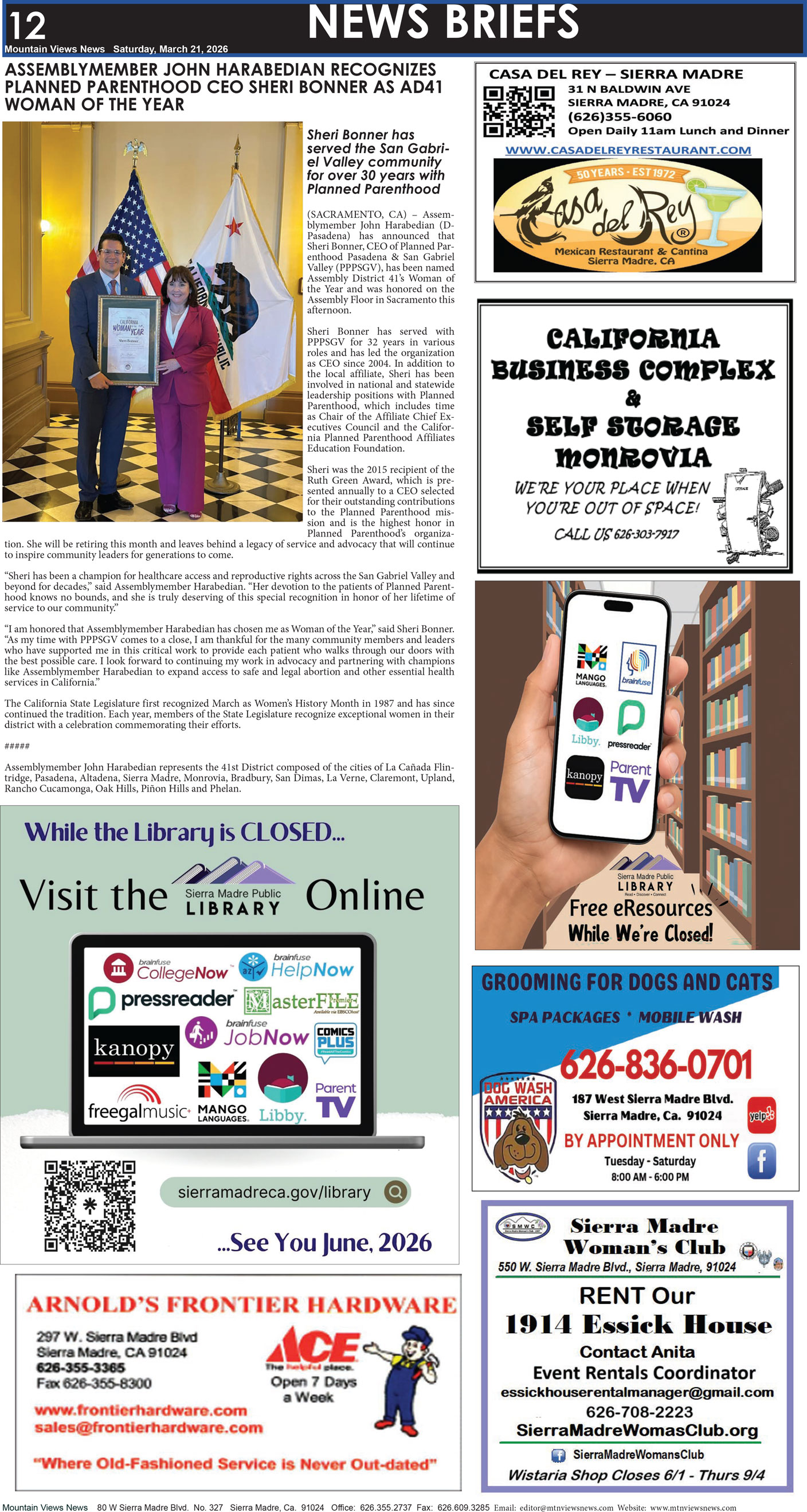 MVNews this week:  Page 12