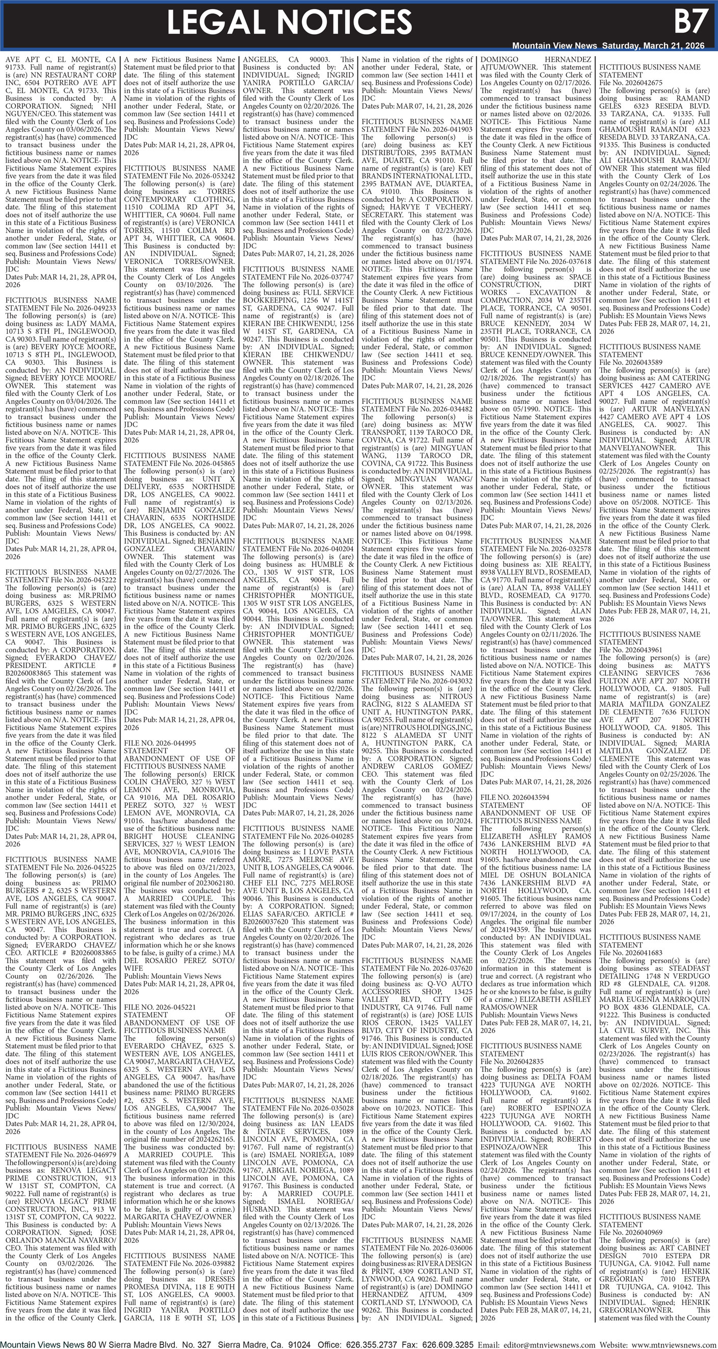 MVNews this week:  Page 23