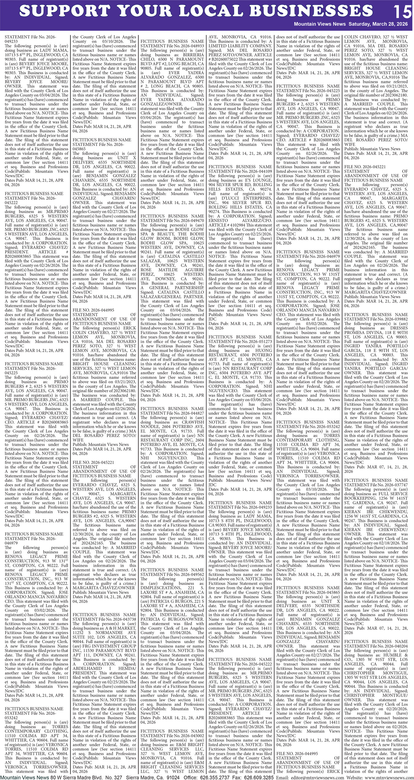 MVNews this week:  Page 15