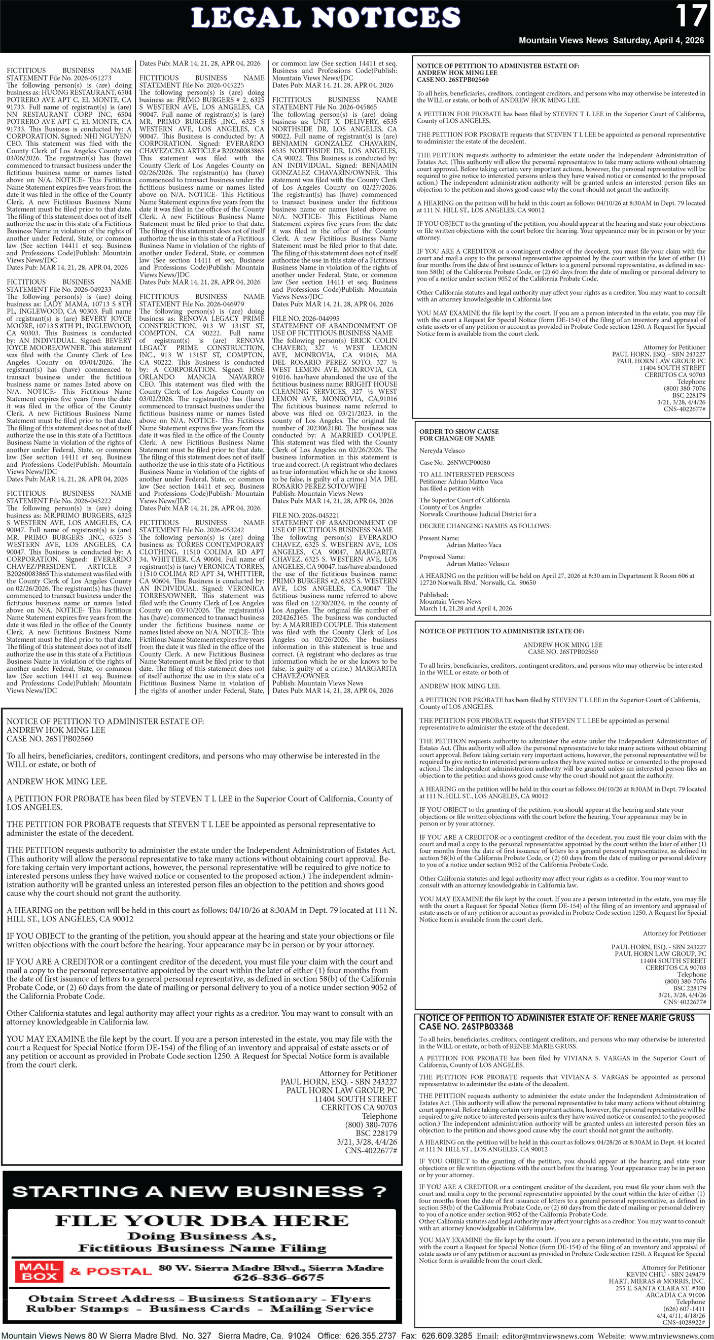 MVNews this week:  Page 17