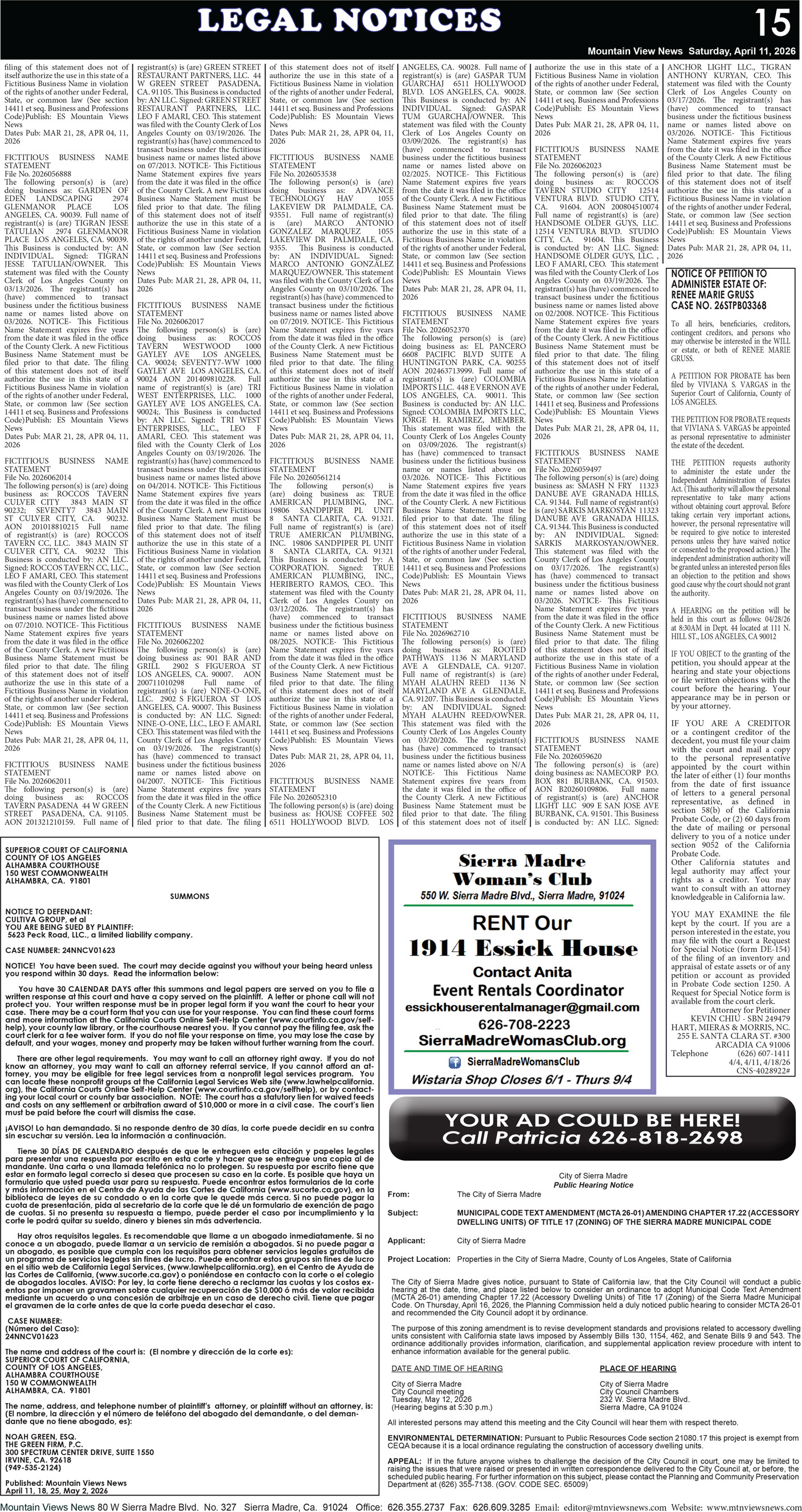 MVNews this week: Page 15