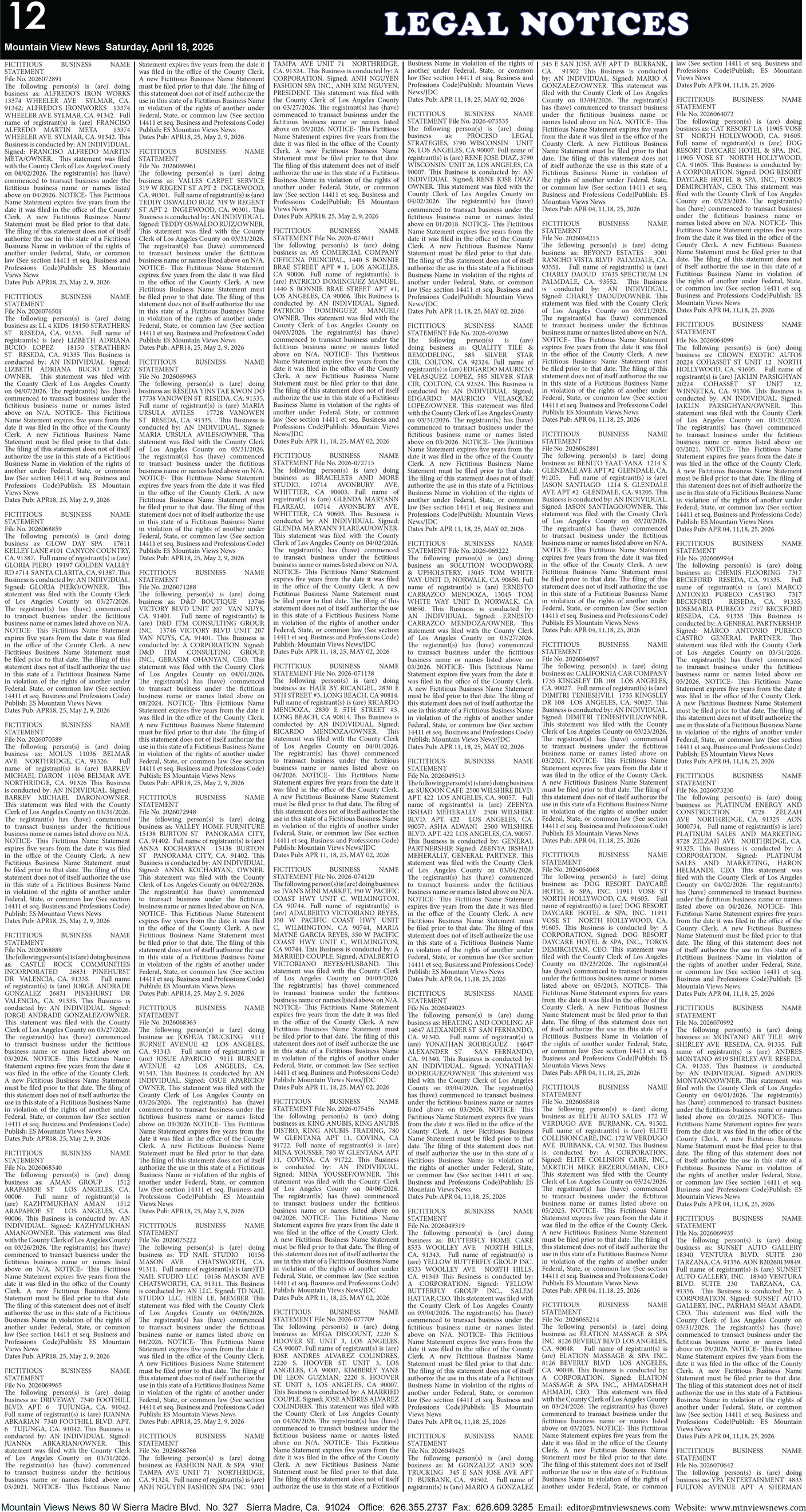 MVNews this week:  Page 12