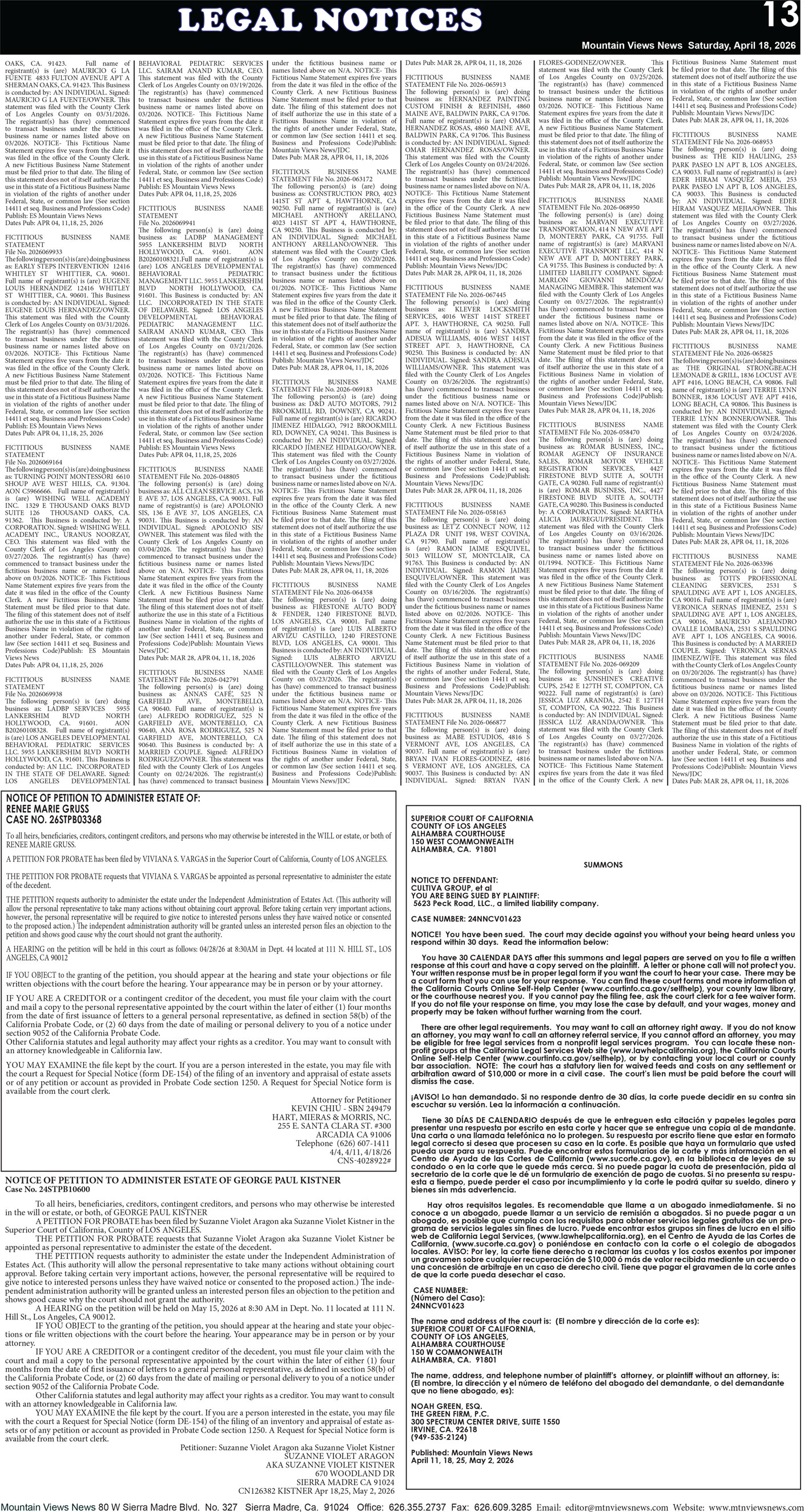 MVNews this week:  Page 13