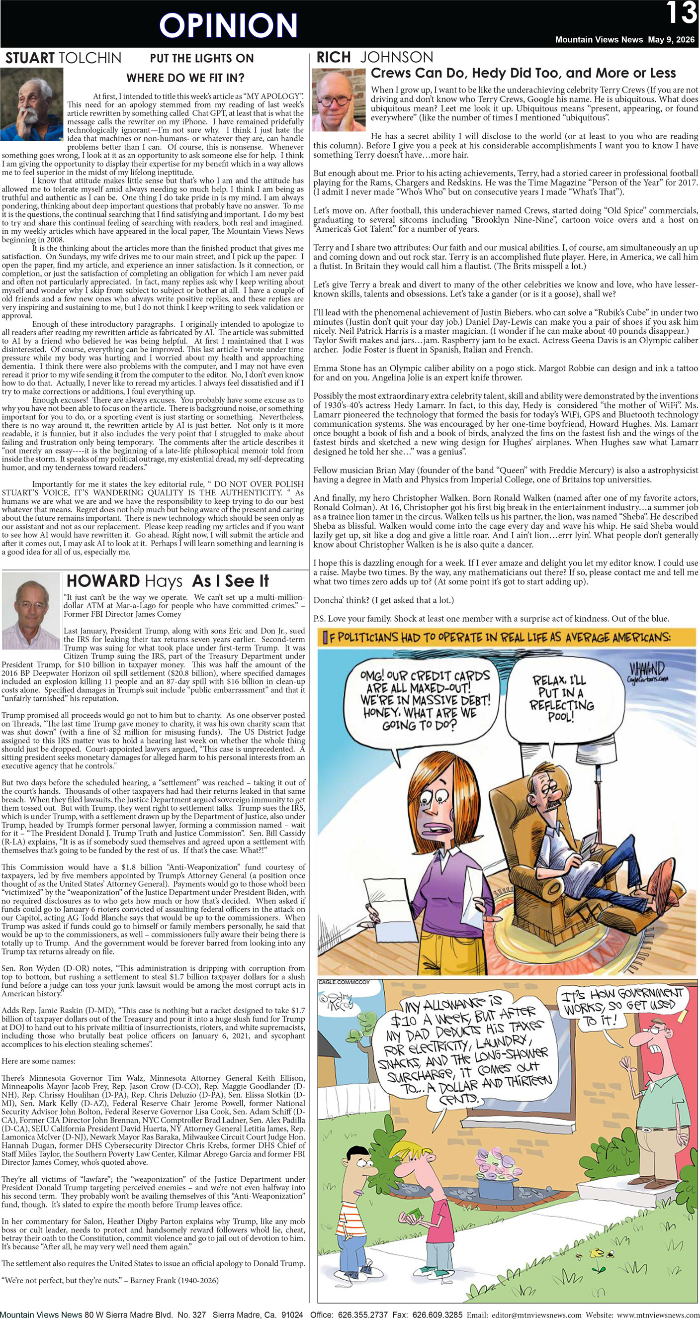 MVNews this week:  Page 13