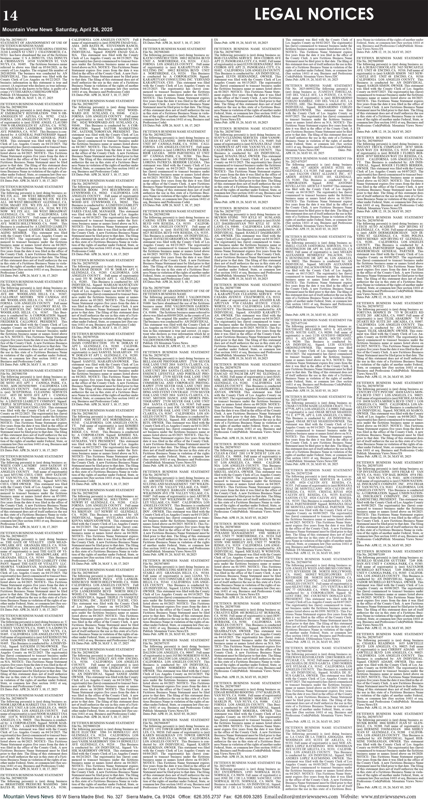 MVNews this week:  Page 14