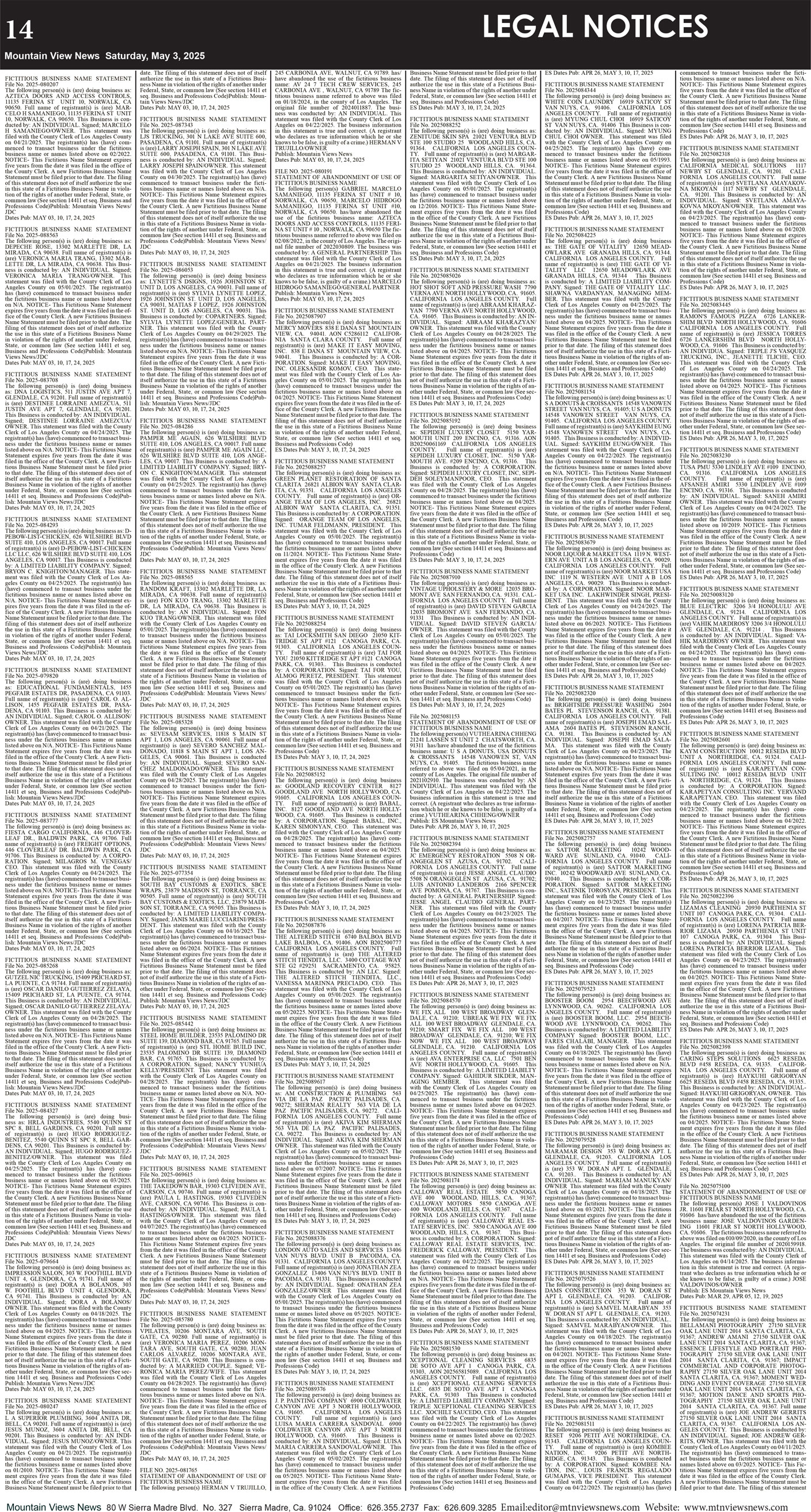 MVNews this week:  Page 14