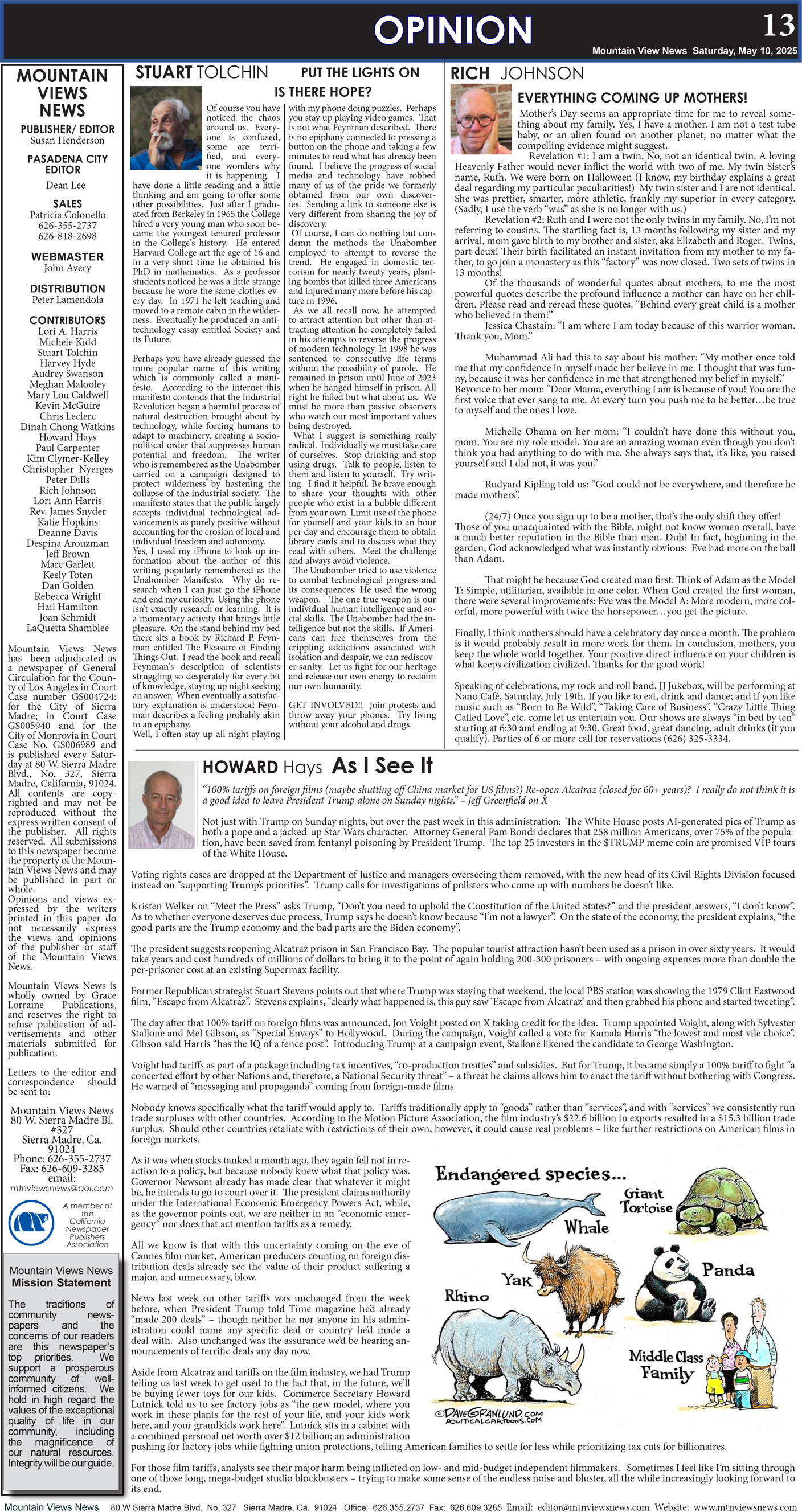 MVNews this week:  Page 13