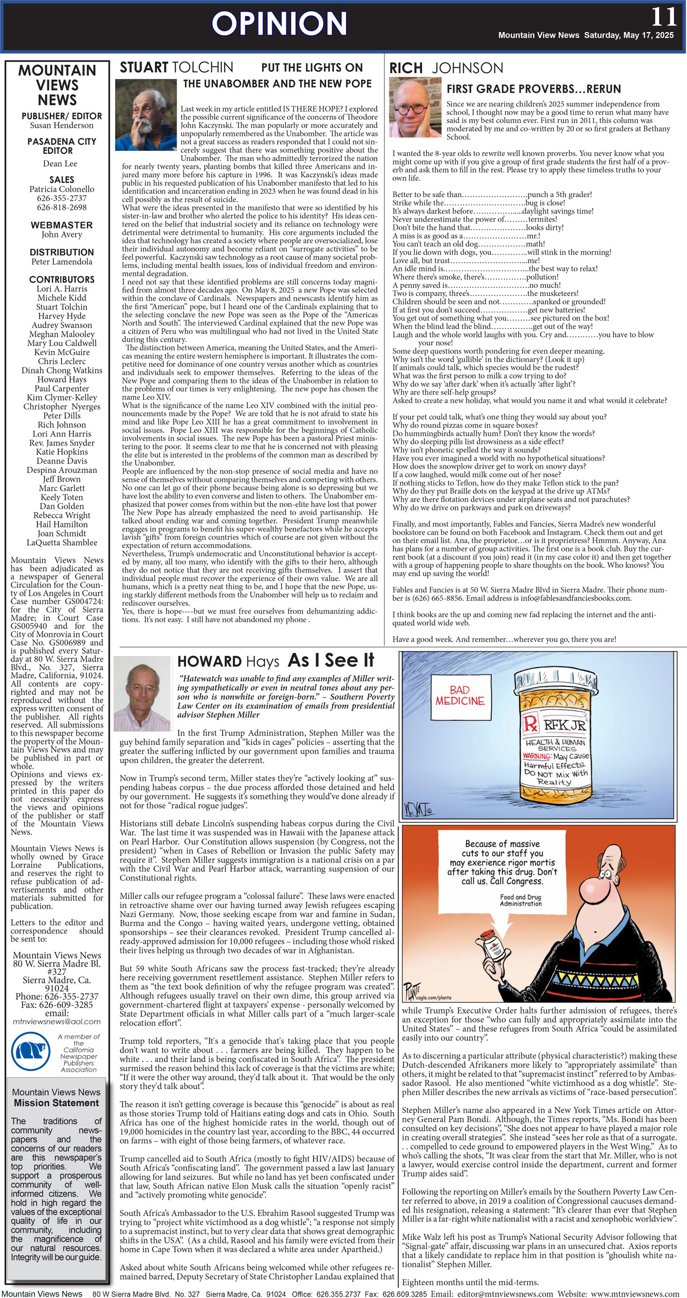 MVNews this week:  Page 11