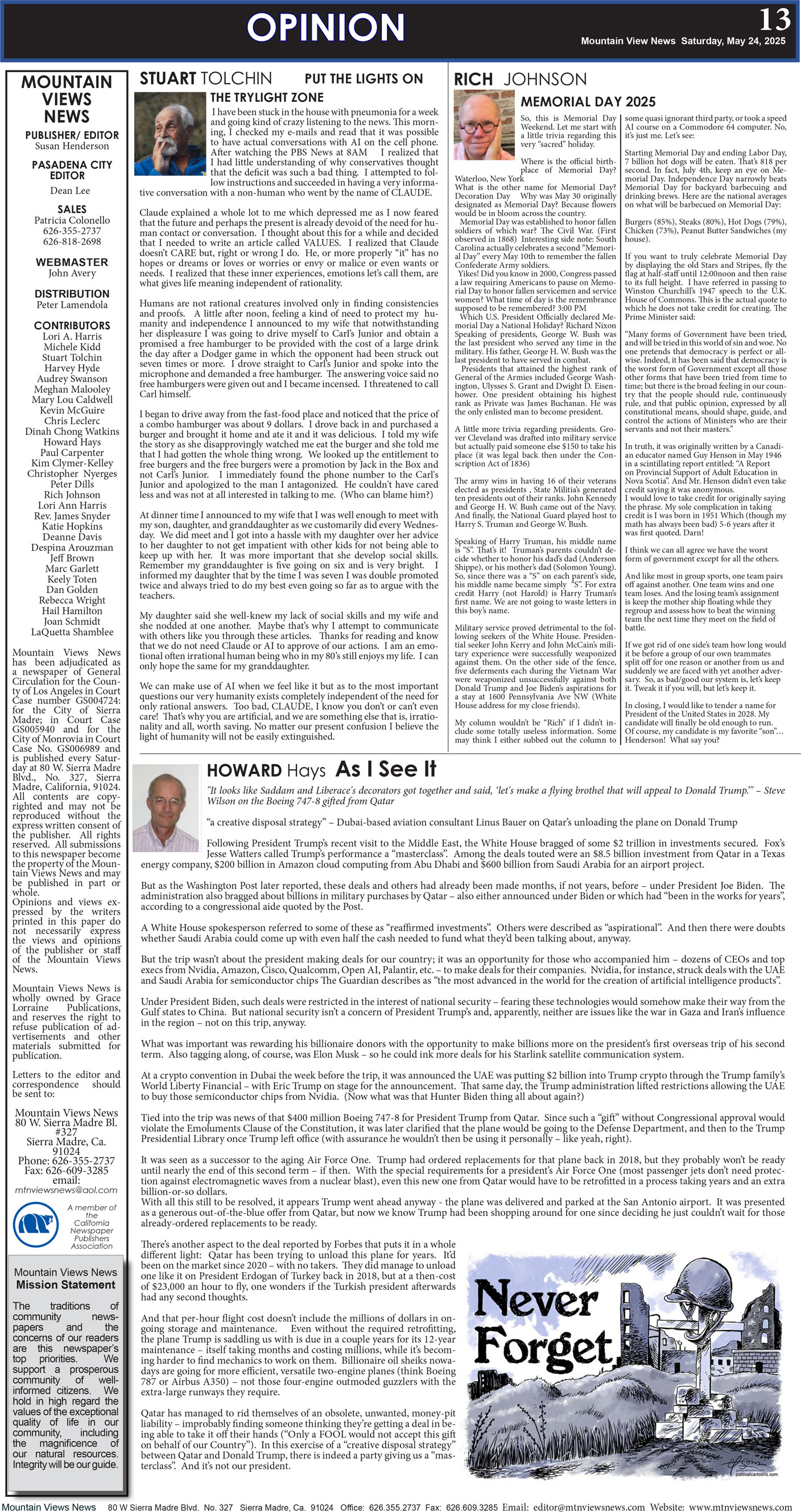 MVNews this week:  Page 13