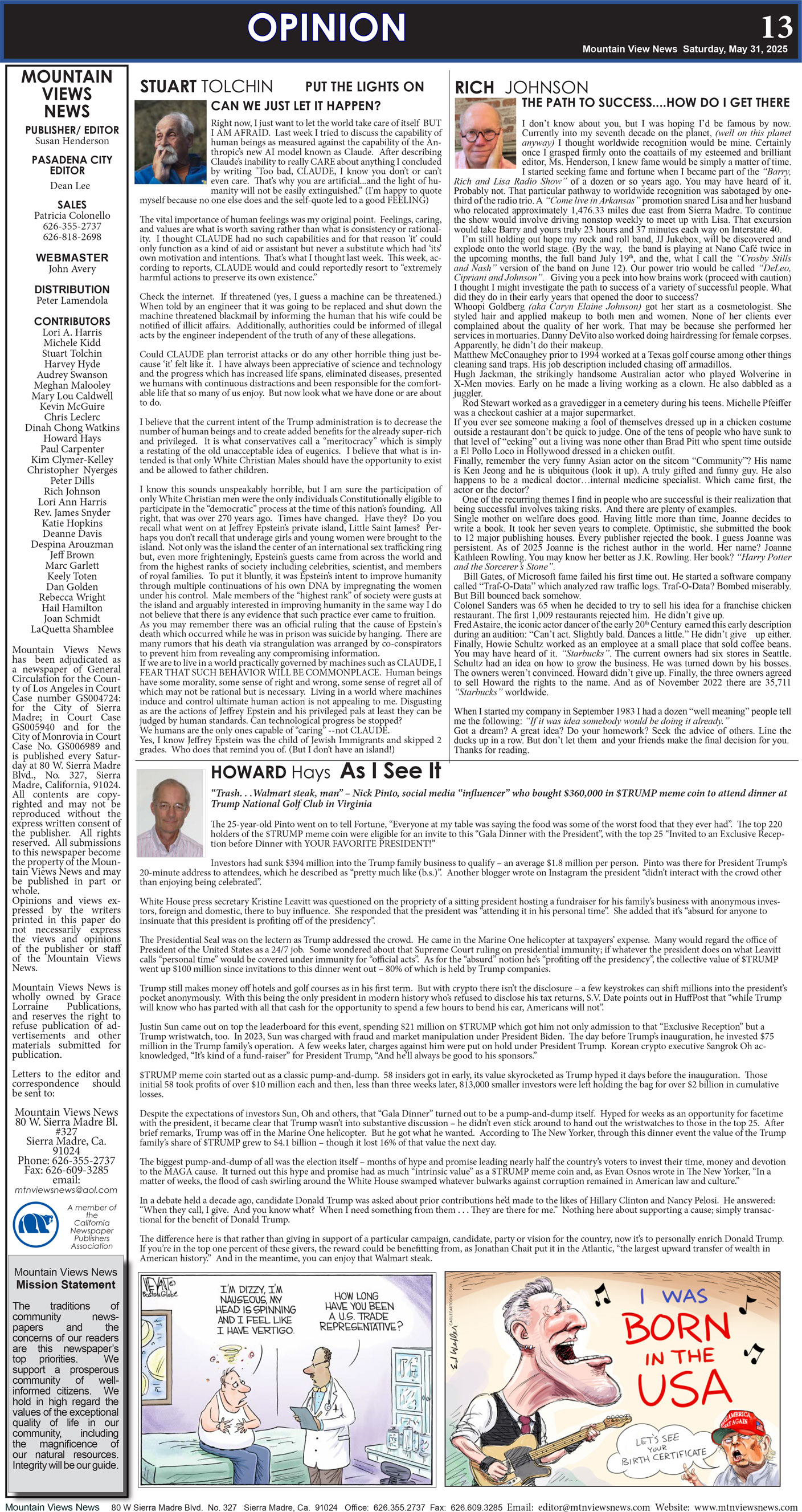 MVNews this week:  Page 13