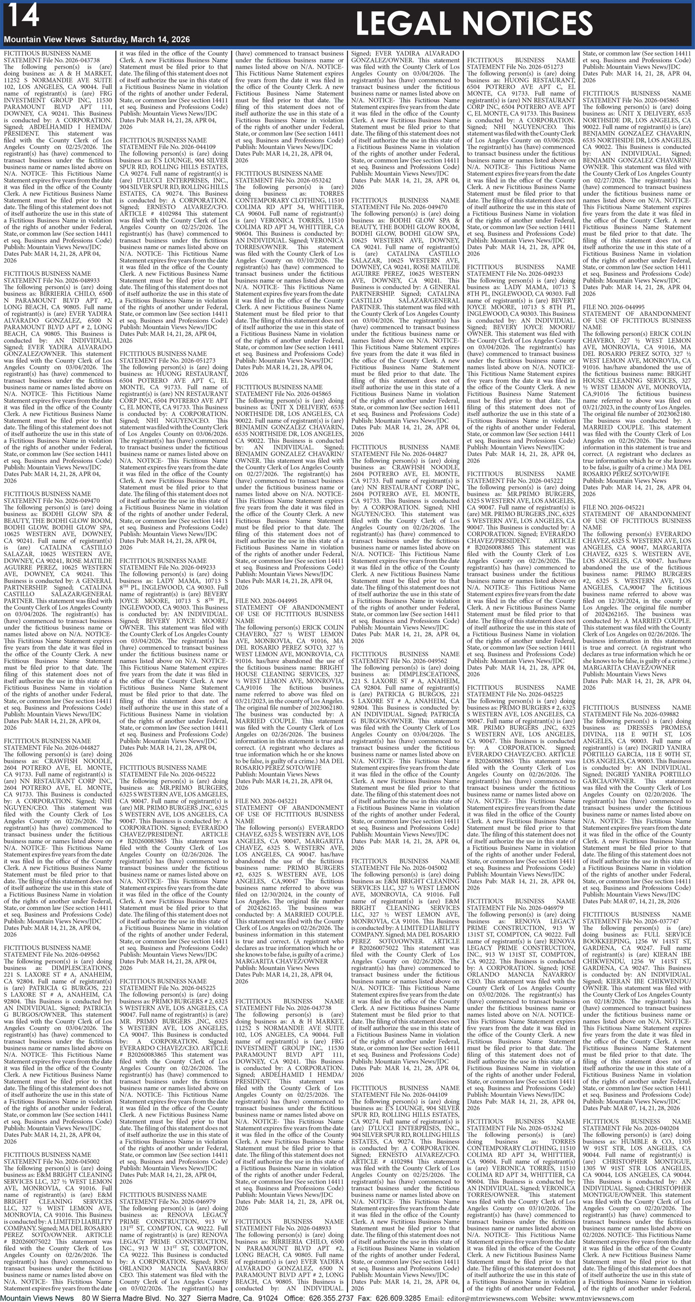 MVNews this week:  Page 14