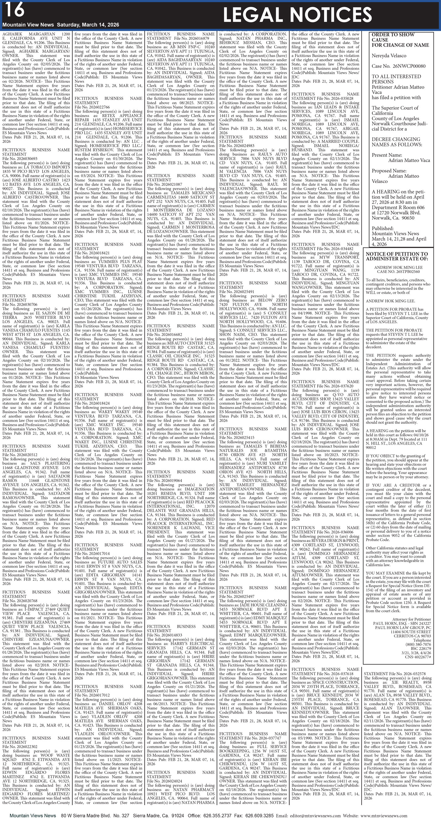 MVNews this week: Page 16