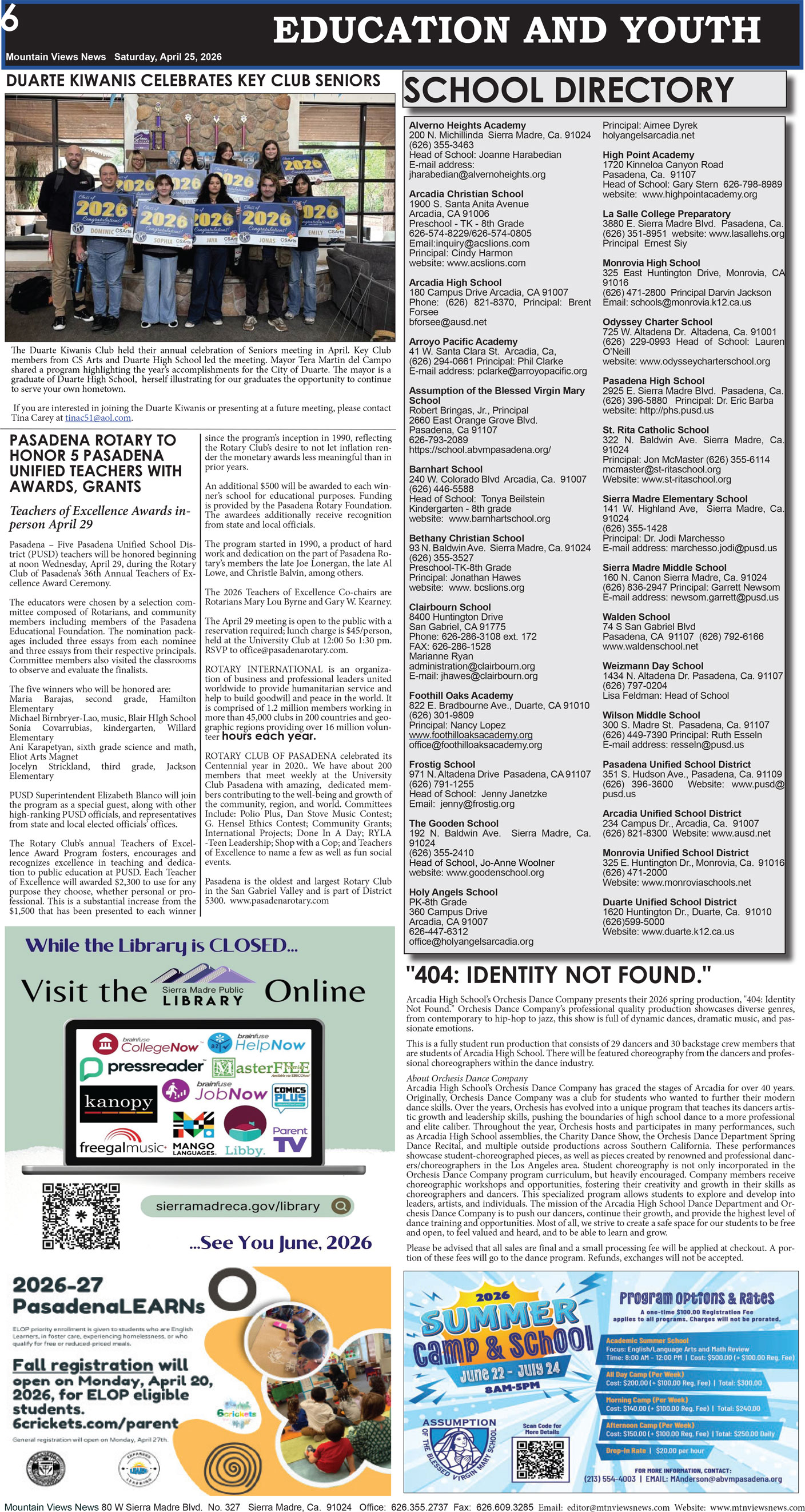 MVNews this week:  Page 6