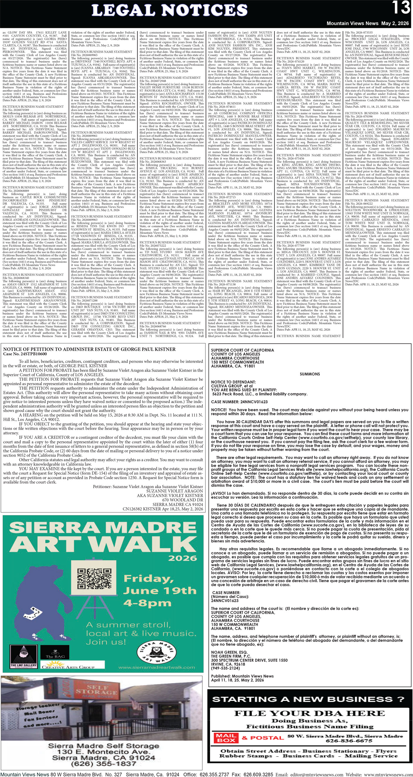 MVNews this week:  Page 13