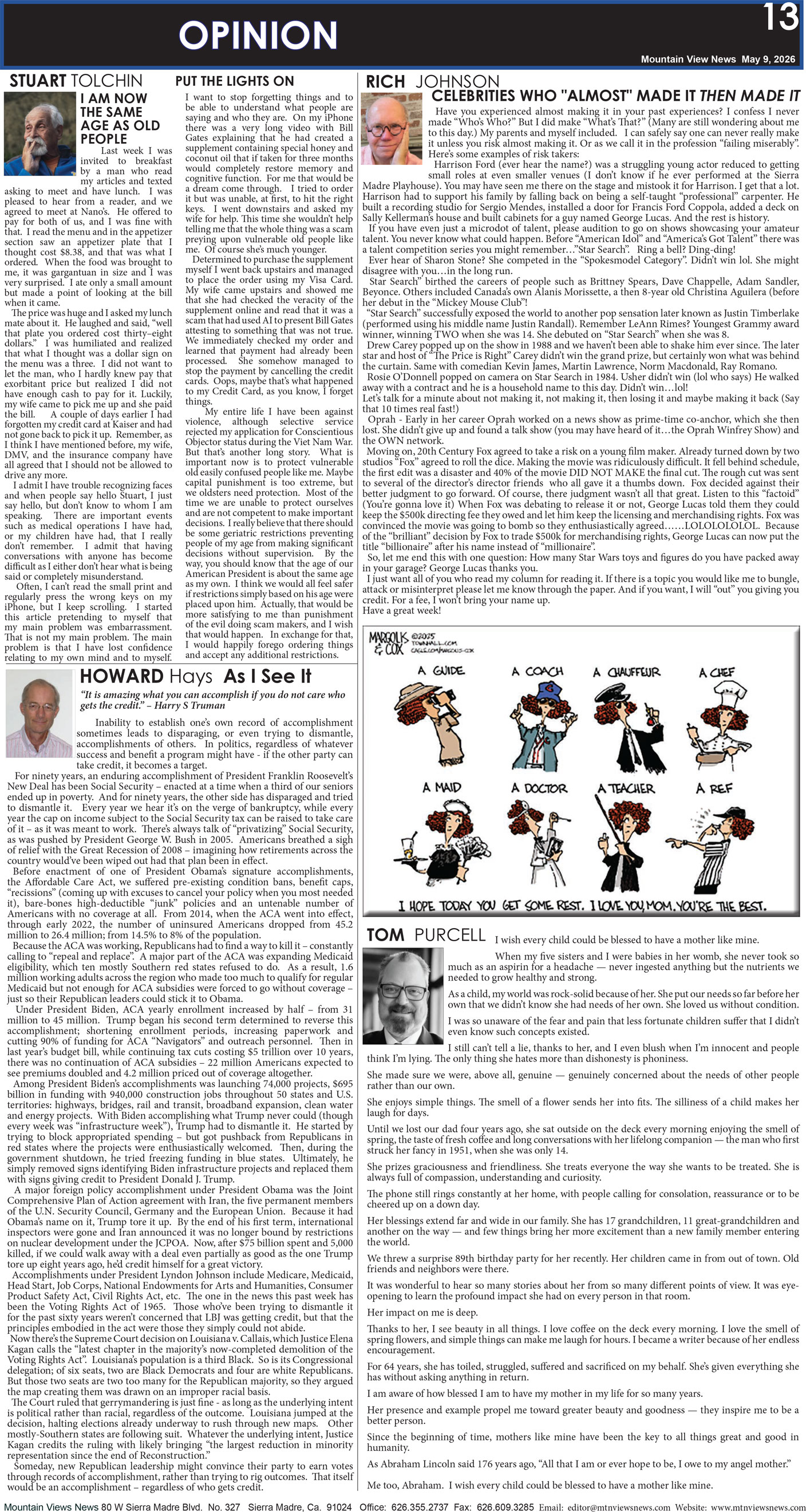 MVNews this week:  Page 13