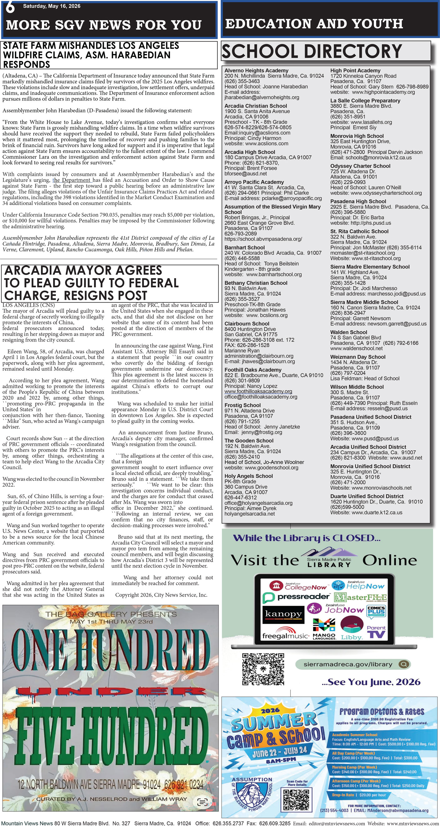 MVNews this week:  Page 6